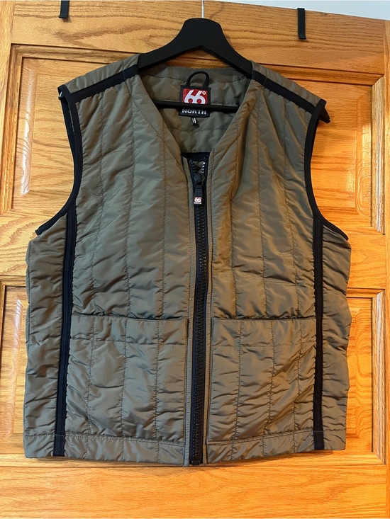 66 North Jackets & Blazers - Women’s Olive Quilted Vest - Lightweight Insulated Vest